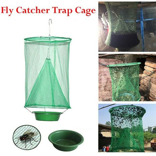 The Ranch Fly Trap Reusable Fly Catcher Killer Cage Net Trap Pest Bug Catch for Indoor or Outdoor Family Farms Restaurants
