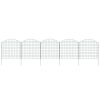 Arched Garden Fence Set 30.5"x30.9" Green