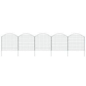 Arched Garden Fence Set 30.5"x30.9" Green