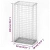 Gabion Basket with Lids Galvanized Wire 39.4"x19.7"x11.8"