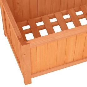 Garden Trellis Planter Brown 27.6"x11.8"x53.1" Solid Firwood