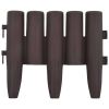 Lawn Edgings 36 pcs Brown 393.7" PP