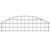 Arched Garden Fence Set 30.4"x10.2" Green