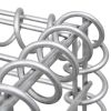 Gabion Raised Bed Steel 70.9"x35.4"x39.4" Silver