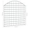 Arched Garden Fence Set 30.5"x30.9" Green