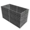 Gabion Raised Bed Steel 70.9"x35.4"x39.4" Silver