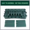 Portable Rolling Utility Storage Rack with Wheels for Garden Tools