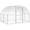 Outdoor Chicken Coop 9.8'x39.4'x6.6' Galvanized Steel