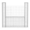Gabion Basket U-Shape Galvanized Steel 63"x7.9"x59.1"