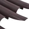 Lawn Edgings 36 pcs Brown 393.7" PP