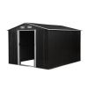 8'X10'Ft  Tool storage shed - Charcoal Black