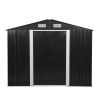 8'X10'Ft  Tool storage shed - Charcoal Black