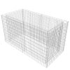 Gabion Raised Bed Steel 70.9"x35.4"x39.4" Silver