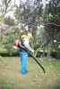 52cc gasoline backpack  leaf blower 2 cycle engine gas powered with nozzle extension fow lawn care