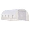 19' x 10' x 7 Steel Frame Walk-In Tunnel Greenhouse Garden Warm House- White-AS