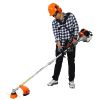 4 in 1 Multi-Functional Trimming Tool; 33CC 2-Cycle Garden Tool System with Gas Pole Saw; Hedge Trimmer; Grass Trimmer; and Brush Cutter EPA Compliant