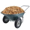 Two wheeled trolley for green garden 15 inch pneumatic wheel WB1001GN