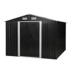 8'X10'Ft  Tool storage shed - Charcoal Black