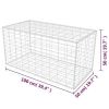 Gabion Basket Galvanized Steel 39.4"x19.7"x19.7