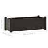 Garden Raised Bed PP Anthracite 39.4"x16.9"x13.8"