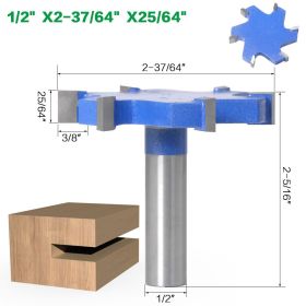Woodworking Tools With Extended T-slot Cutters, Groove Cutters, T-slot Cutters (Option: 65x10mm)
