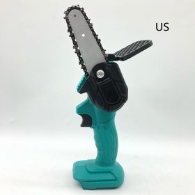 Hand Held Electri Saw Small Pruning Saw Logging Saw Single Hand Saw (Option: Green-Bare pager-US)