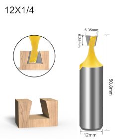 Five-piece Dovetail Woodworking Cutter Set (Option: F)