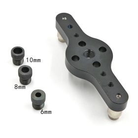 Woodworking Tools Round Tenon Splicing Positioner Opening (Option: Black-Long)