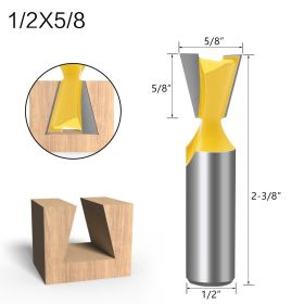Five-piece Dovetail Woodworking Cutter Set (Option: D)