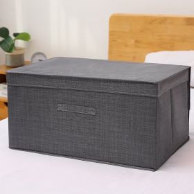 Fabric Foldable Storage Storage Box Toy Clothes Storage Bag (Option: Fluorescent gray-24L)