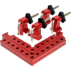 Metal Woodworking Right-Angle Fixing Clip (Option: Red-6 piece set-100mm)