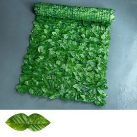 Foreign Trade Simulation Green Radish Leaf Fence Net Artificial Plastic Fence Balcony Fence Simulation Fence Garden Fence (Option: Green-2-0.5X1M)