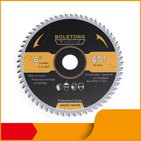 Angle Grinder Woodworking Saw Blade Cutting Machine Alloy Cutting Blade (Option: Black-150x1.8x20x60T)