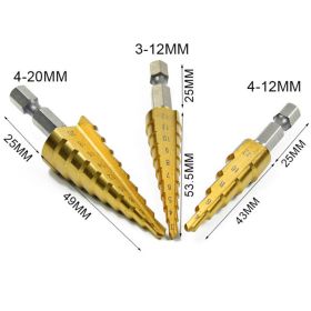 Step Drill Pagoda Drill Step High Speed Steel Drill Bit (Option: 4  20mm)