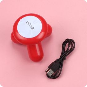 Multifunctional Whole Body Vibration Mini Small Three-legged Massager (Color: Red)