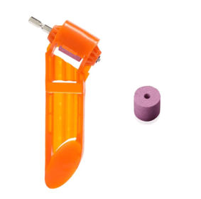 Portable Grinder Grinding Drill Bit Tool Grinding Twist Drill (Option: Orange-1PIECE 1STONE)