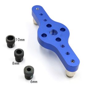 Woodworking Tools Round Tenon Splicing Positioner Opening (Option: Blue-Long)