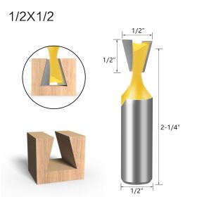 Five-piece Dovetail Woodworking Cutter Set (Option: C)
