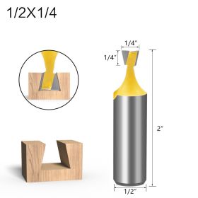Five-piece Dovetail Woodworking Cutter Set (Option: A)