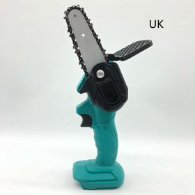 Hand Held Electri Saw Small Pruning Saw Logging Saw Single Hand Saw (Option: Green-Bare pager-UK)