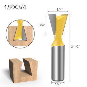 Five-piece Dovetail Woodworking Cutter Set (Option: E)