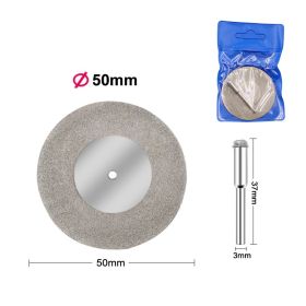 Electric Grinding Diamond Cutting Blades (Option: 3mm rod without holes-50mm)
