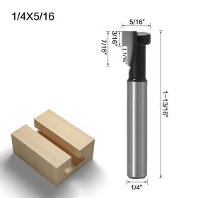 Woodworking cutter 1/4 handle keyhole cutter (Option: A)