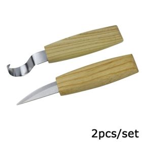 Stainless Steel Wood Carving Knife Art Wood Carving Tool (Option: Tool-Q2pcs)
