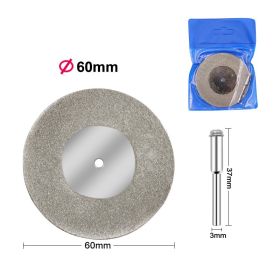 Electric Grinding Diamond Cutting Blades (Option: 3mm rod without holes-60mm)
