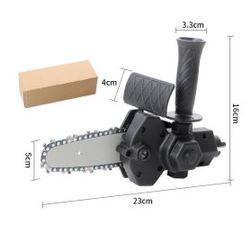 4 6 Inch Hacksaw Chains Wood Cutting Accessories (Option: Chainsaw set black)