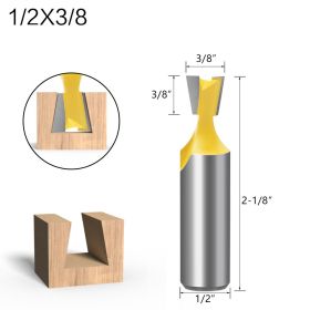 Five-piece Dovetail Woodworking Cutter Set (Option: B)