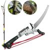 Outdoor Working Telescopic Pole Saw Curved Saw Blade Tree Pruner Pole Saw