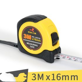 High Precision Stainless Steel Thickened Tape Measure Tool (Option: Rubber Lagging-3mx16mm)