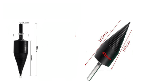 Firewood-Breaking Drill Bit For Electric Hand Drill, Electric Hammer, Water Drill (Option: Set)
